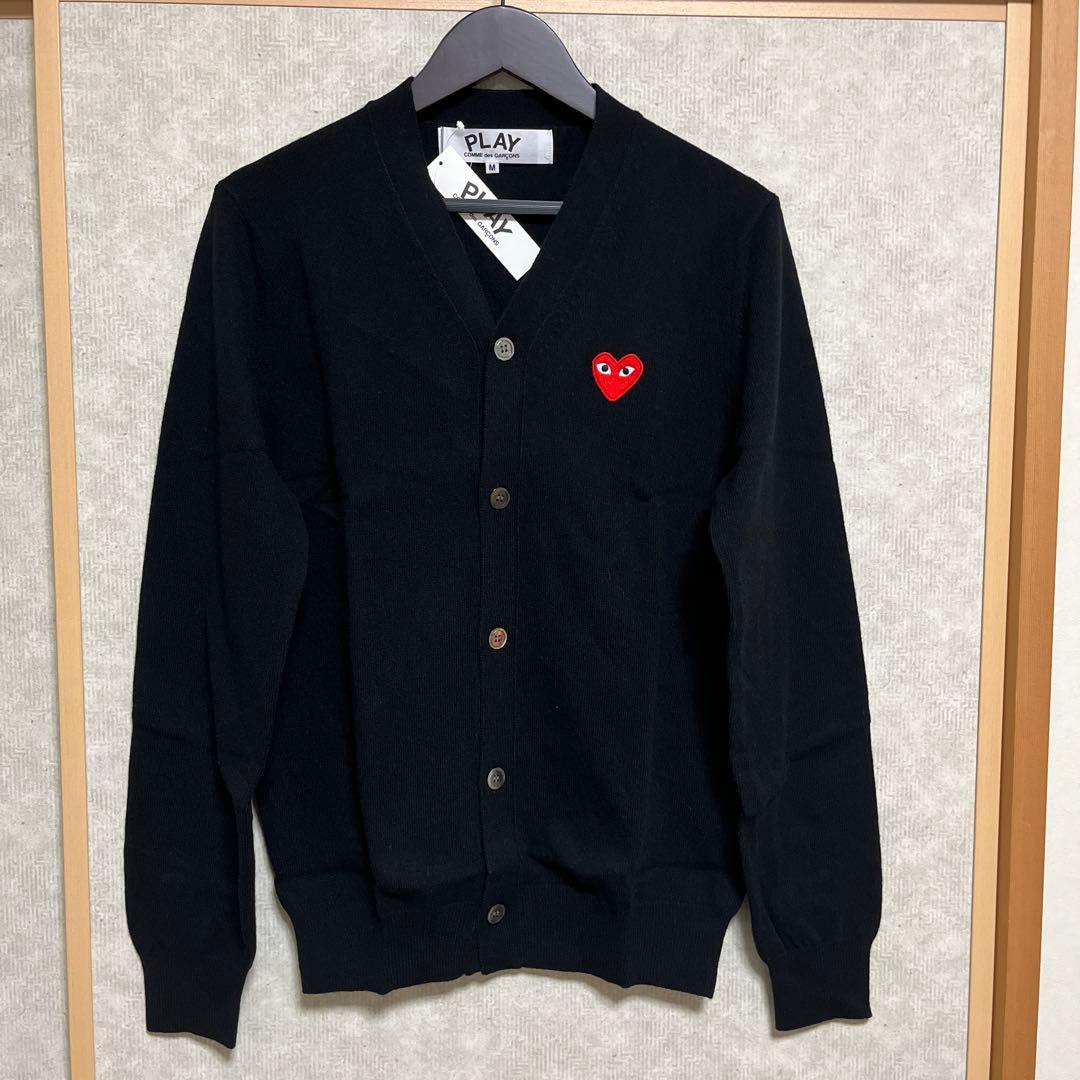 【新品未使用】PLAY COMME des GARÇONS カーディガン M 黒