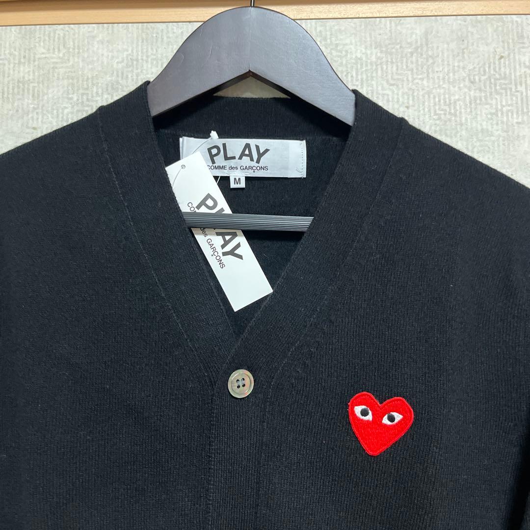 【新品未使用】PLAY COMME des GARÇONS カーディガン M 黒