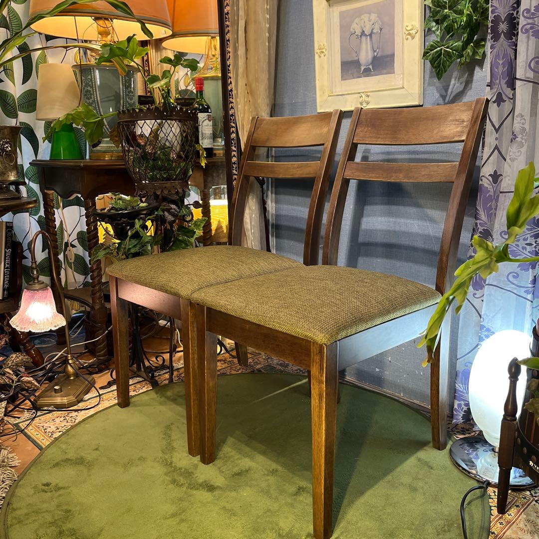 2脚セット　軽量　コンパクトチェア 　北欧スタイル