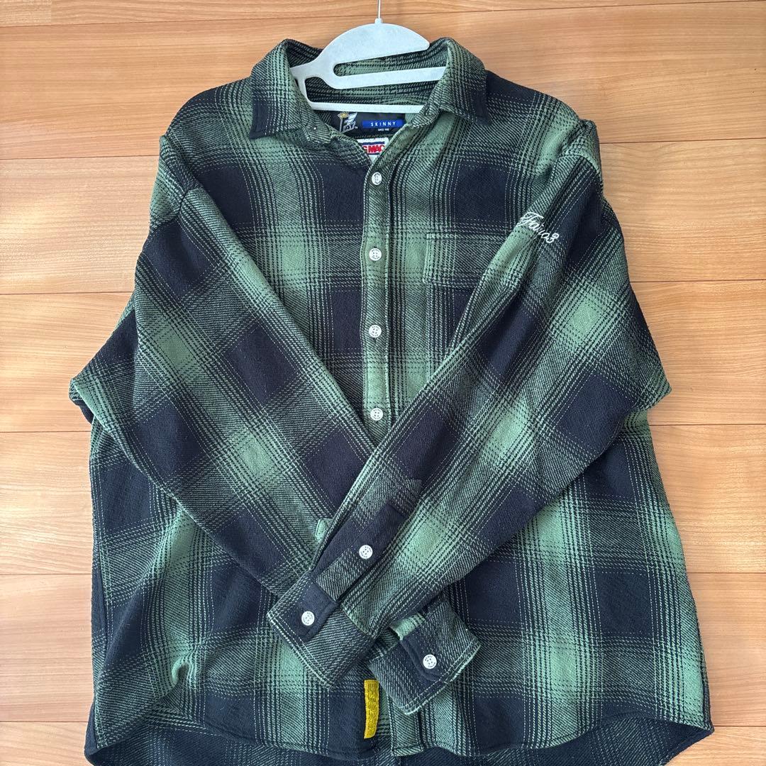 Fat bic mac ネルシャツLサイズ　shadow