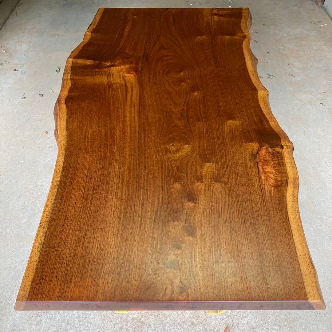 （週末値下げ）花梨 無垢一枚板 150cm ダイニングテーブル 天板