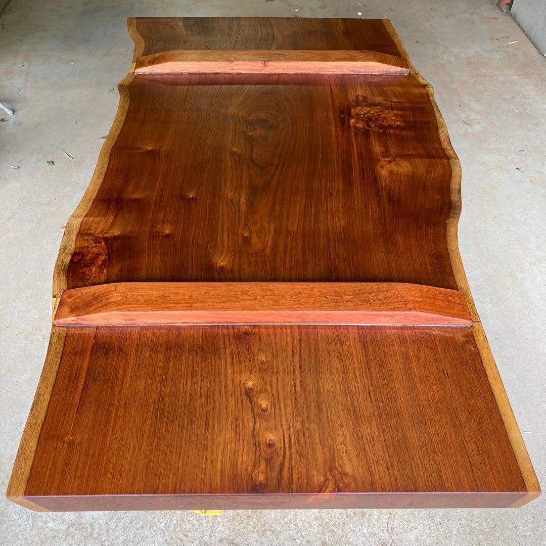 （週末値下げ）花梨 無垢一枚板 150cm ダイニングテーブル 天板