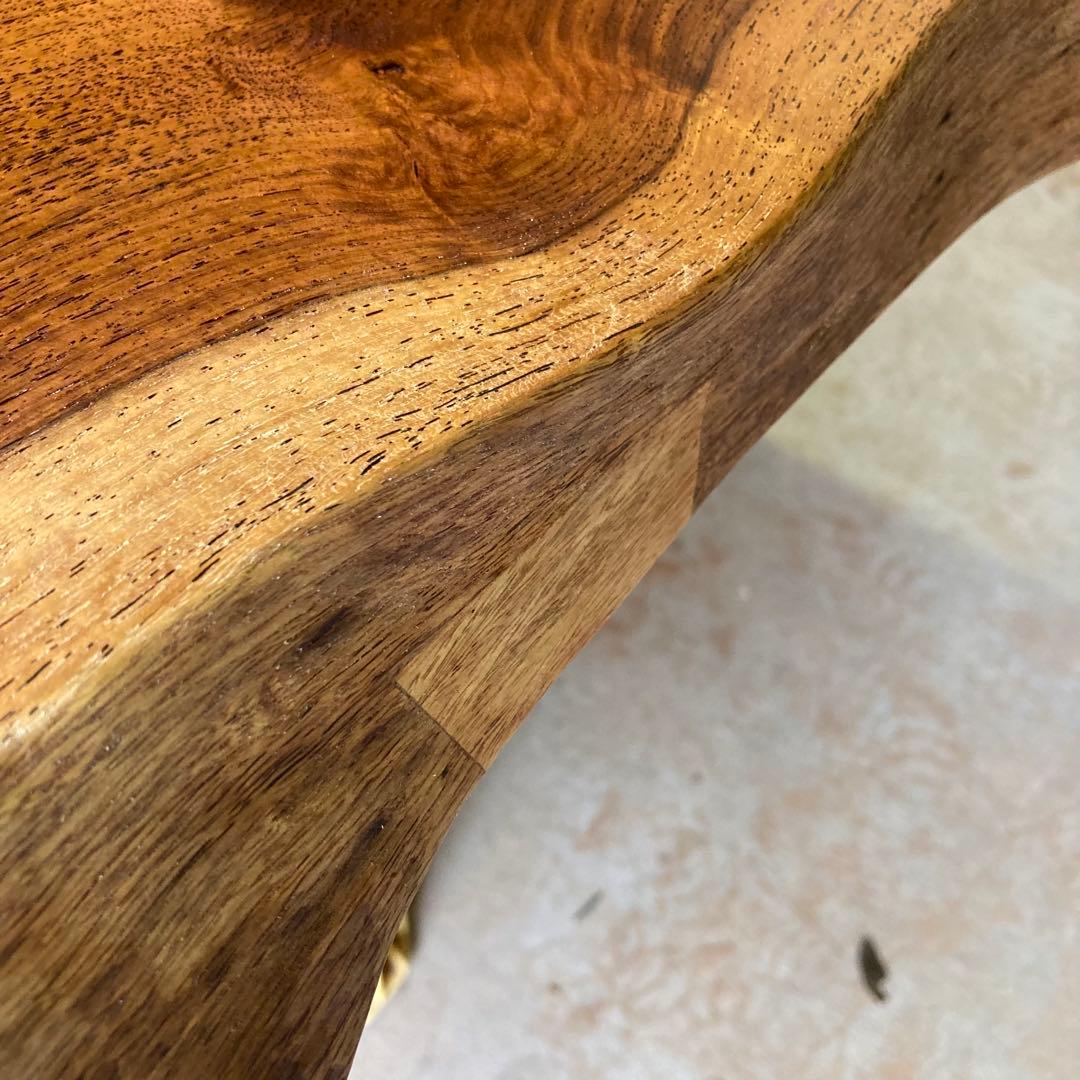 （週末値下げ）花梨 無垢一枚板 150cm ダイニングテーブル 天板