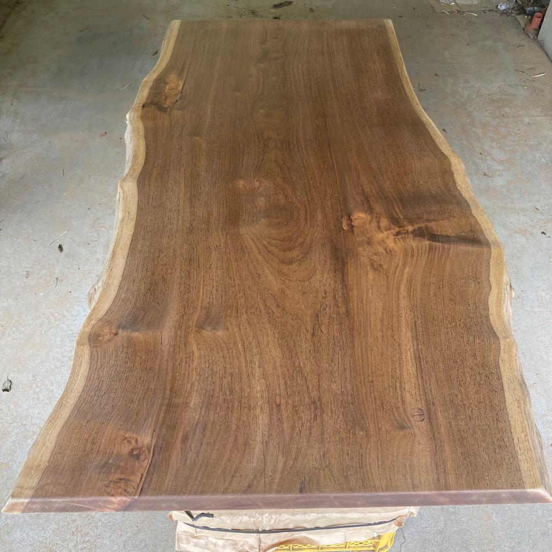 （週末値下げ）花梨 無垢一枚板 150cm ダイニングテーブル 天板