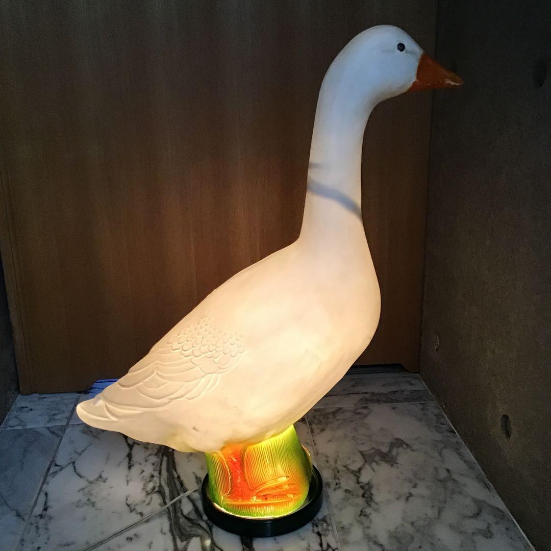 アヒルのランプ アメリカ雑貨 アヒルの電気スタンド ビンテージ