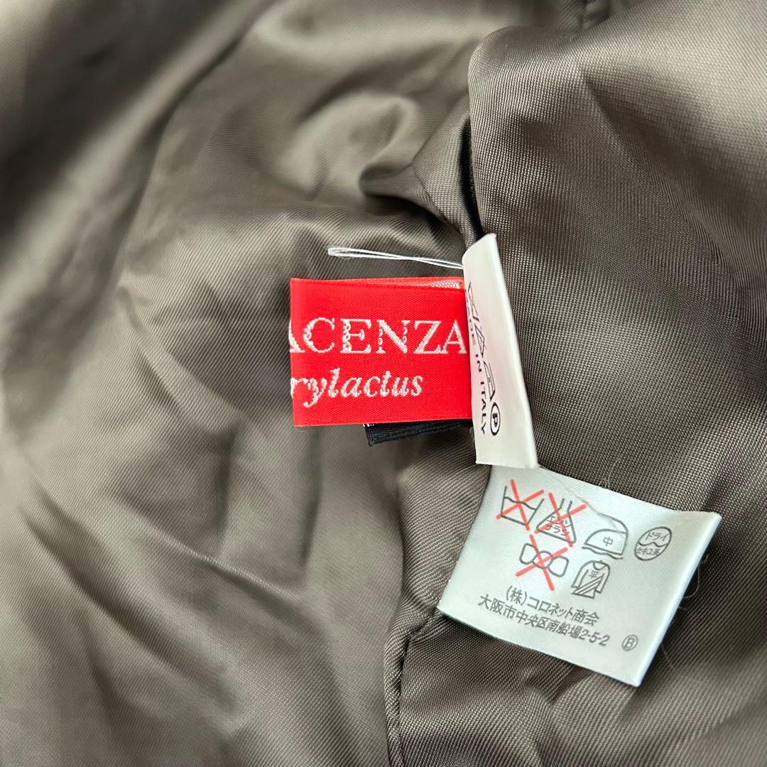 【高級】PIACENZA ピアチェンツァ　ステンカラーコート　 カシミヤ混　美品