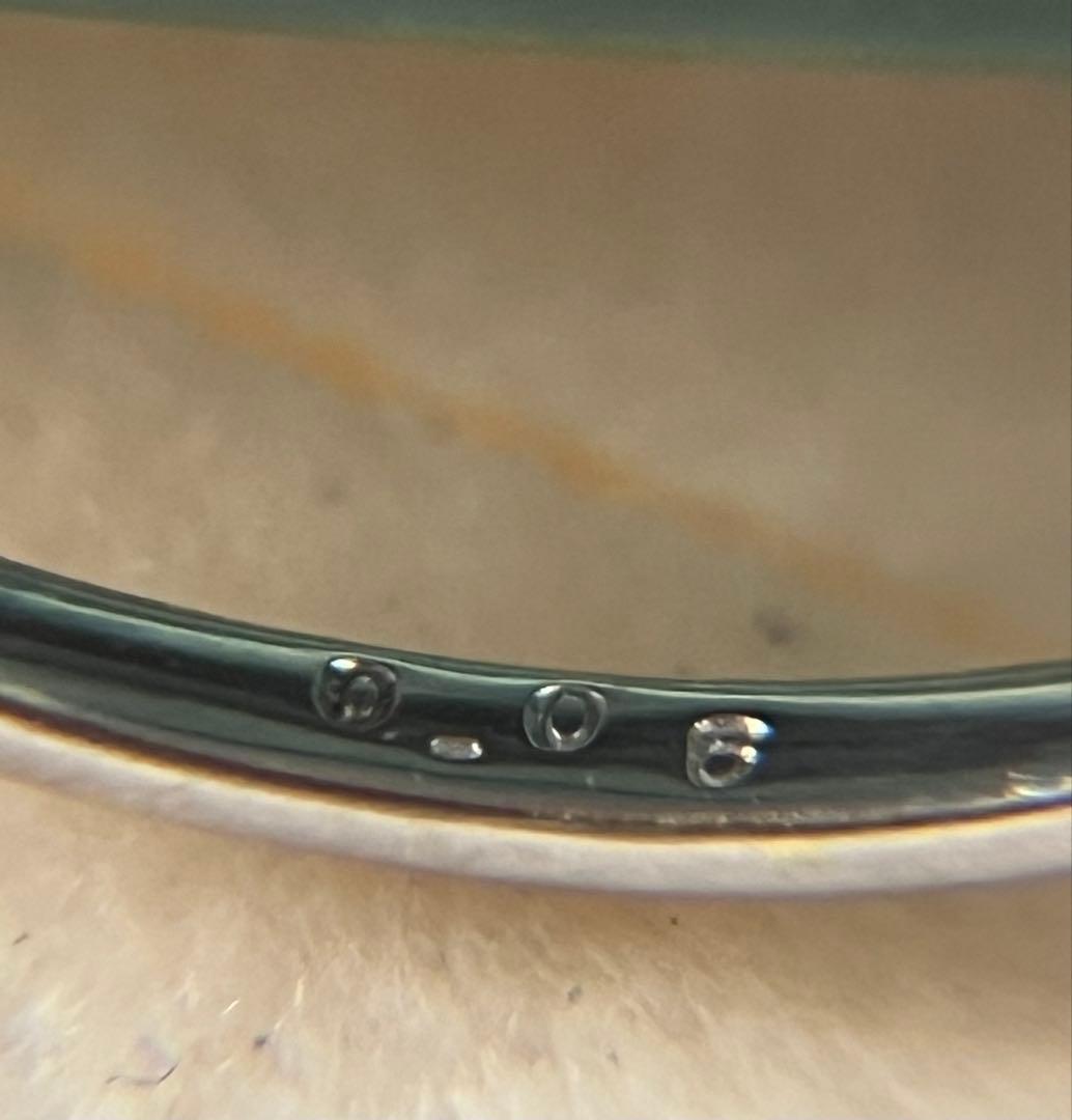 デザインハート型 ダイヤリング K10 11.5号