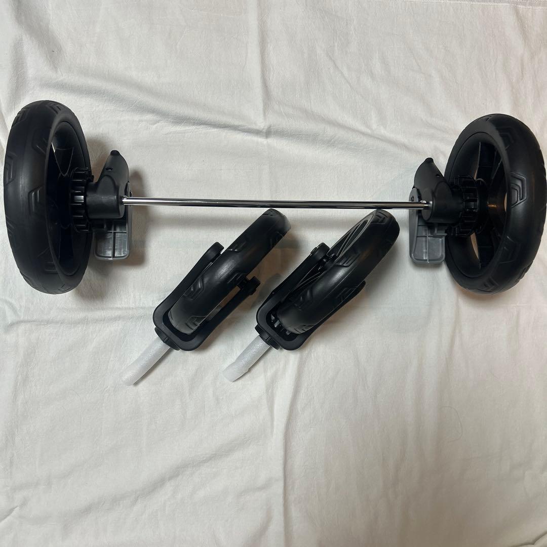 【新品未使用】二人でゴーDX 2人乗りベビーカー　シングルタイヤ ブラック