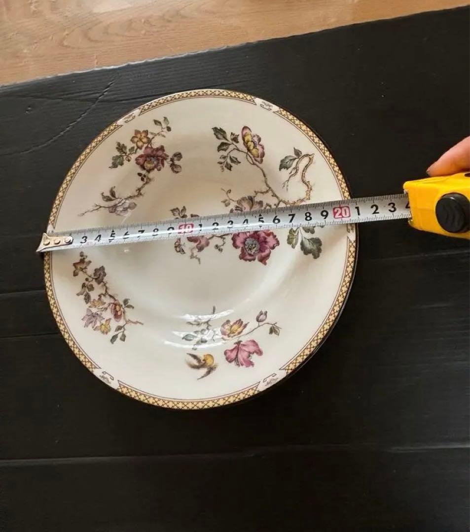 希少❣️未使用美品❣️ウエッジウッド スワロー シノワズリ スープ皿2枚廃盤黒壺