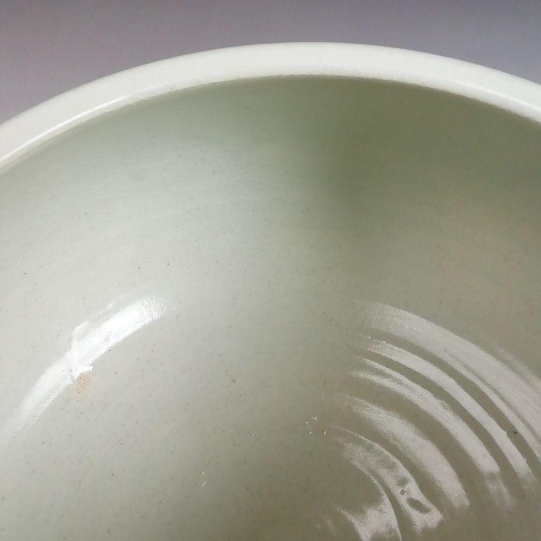 Ｗ２３５　水指　『白磁シノギ　水指』『森岡嘉祥 造』　共箱　茶道具