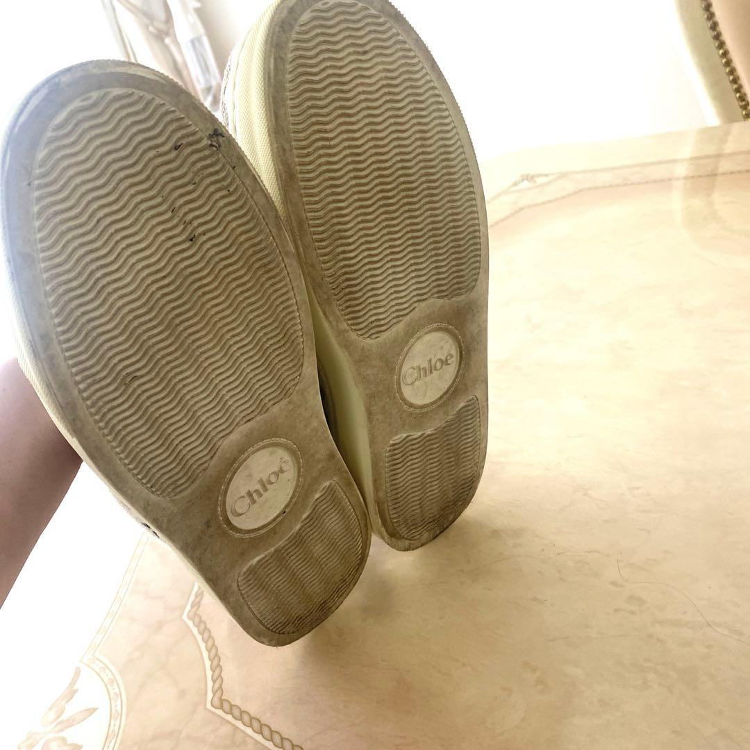 Chloé ⭐︎クロエ⭐︎本物ベージュ ブラウン　スニーカー36 ウッディローレン