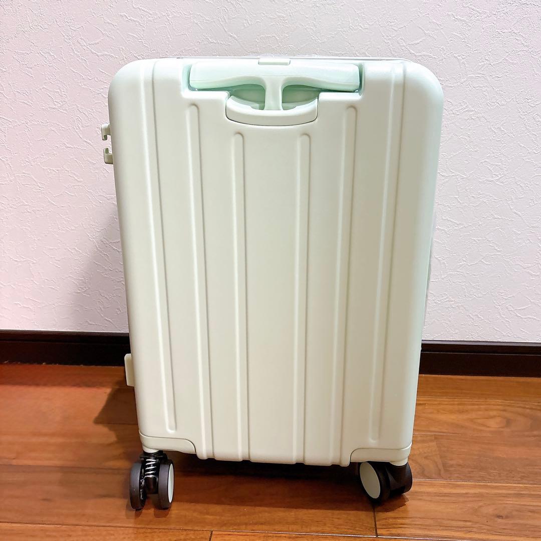 キャリーケース 子どもが乗れる キッズキャリー 機内持込可 Sサイズ グリーン