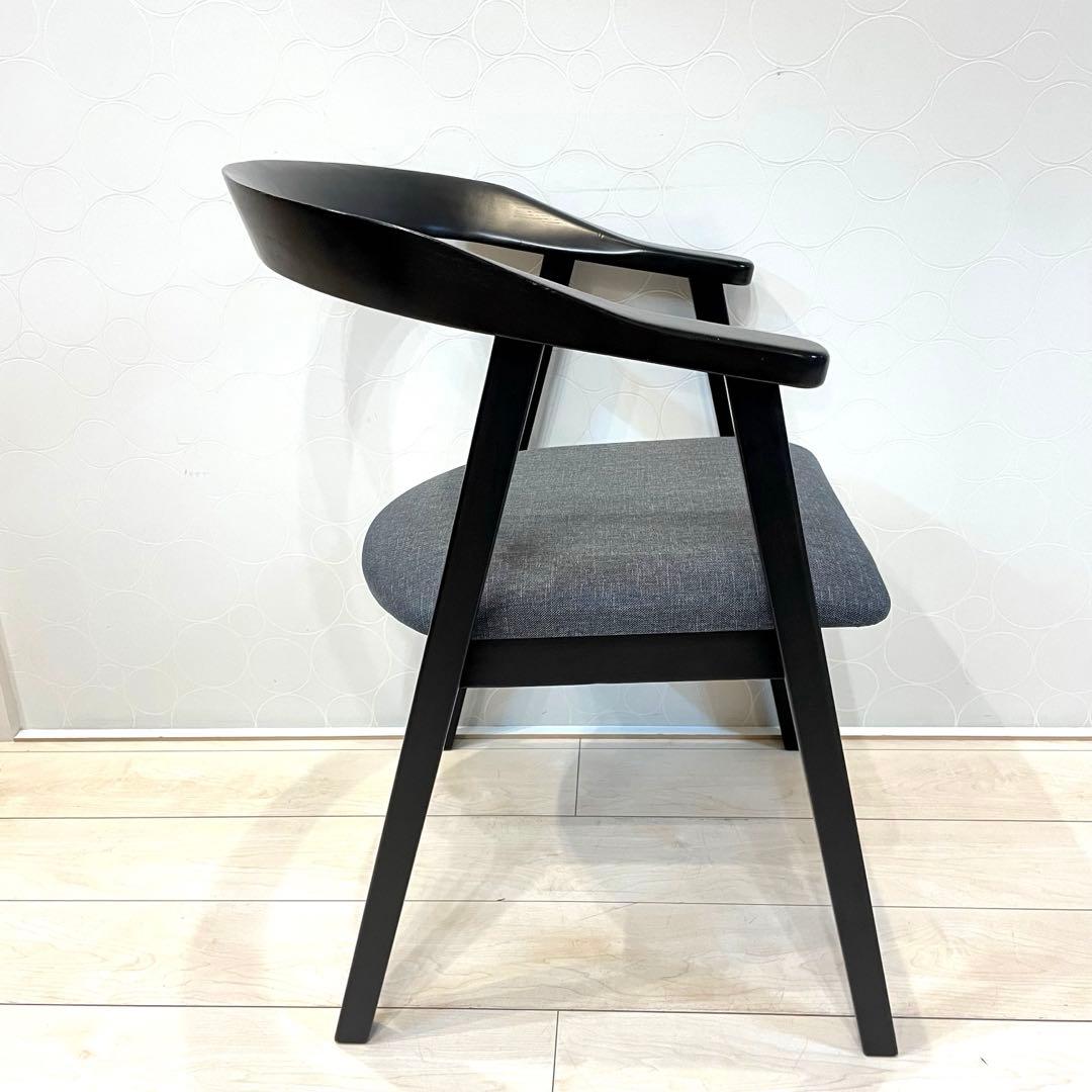 【桜屋工業】CHERRY ダイニングチェア 肘付き 木製チェア DC-147A