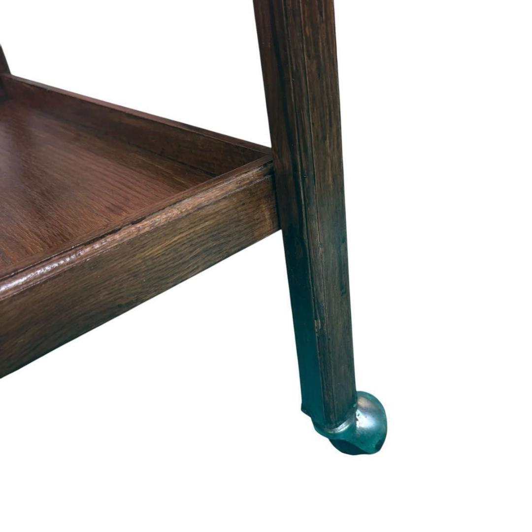 バトラーズトレイテーブル 英国調 折りたたみ キャスター付き サイドテーブル