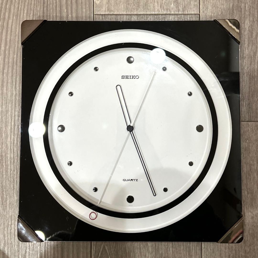 90s ポストモダン　クロック　掛時計　ヴィンテージ　seiko 80s 四角