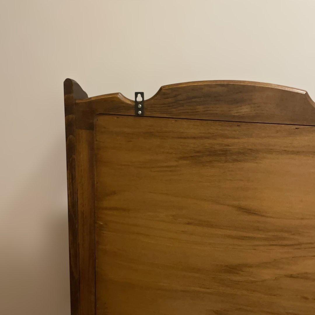 オールドカリモク　コロニアルシリーズ　壁掛けミラー