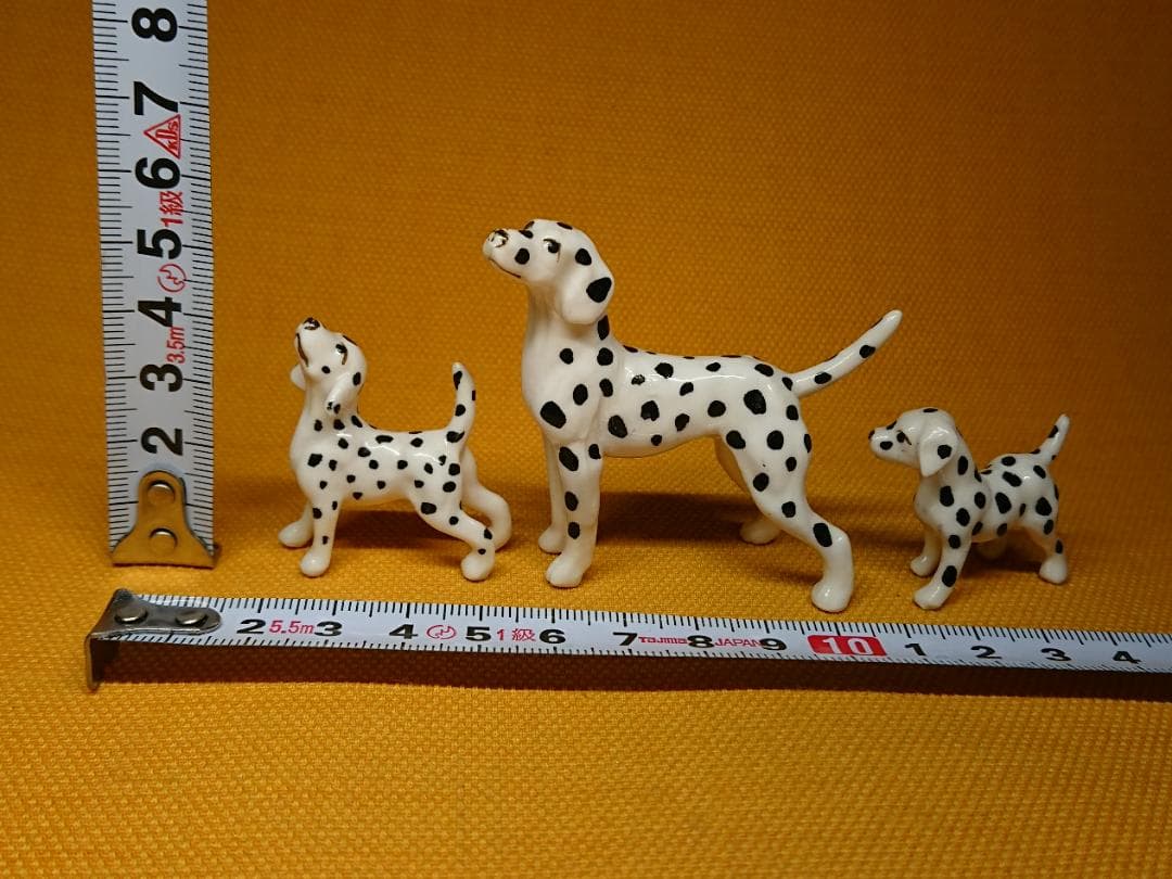 【美品】犬　ダルメシアン　陶器　置物　インテリア　工芸品　美術品　A3025