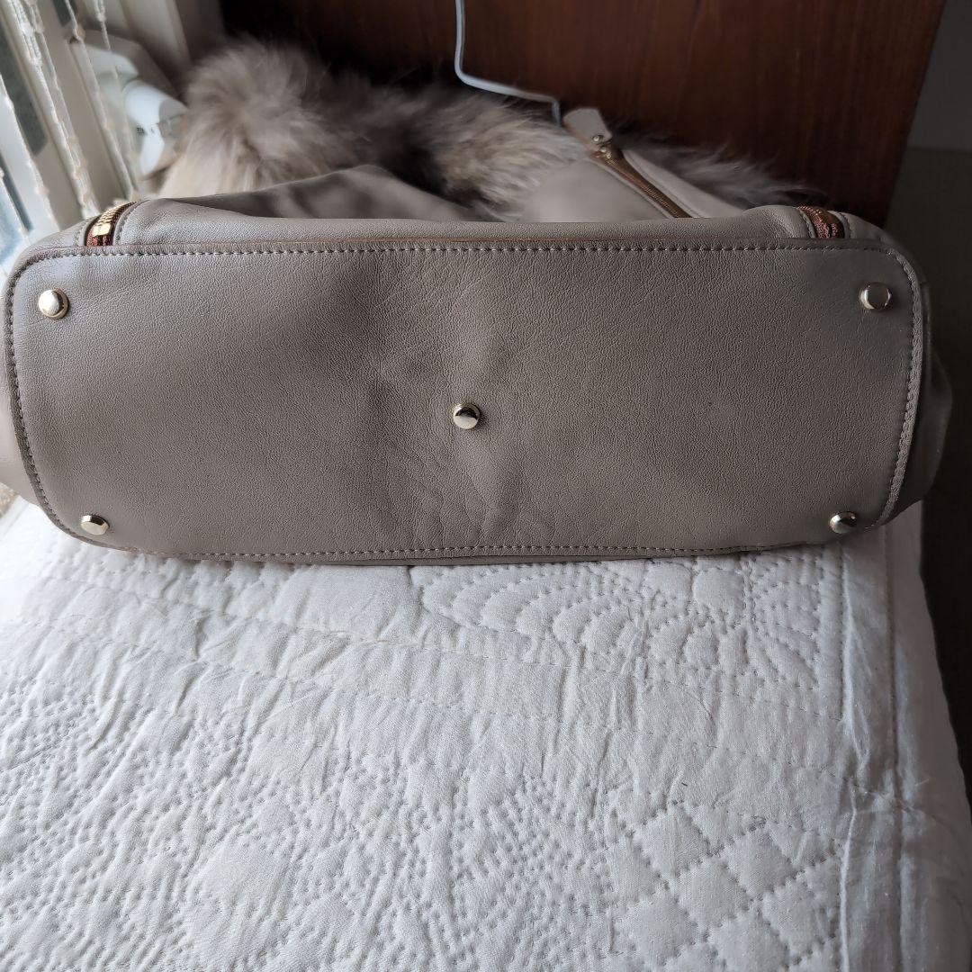 極美品 WAKO 銀座和光 トートバッグ ジップ ベージュ オレンジ A4