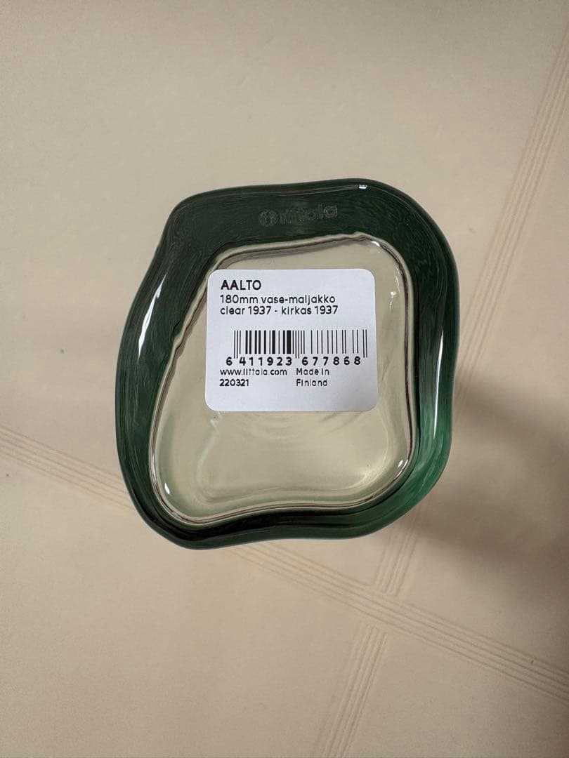  AALTO 花瓶 180mm クリア