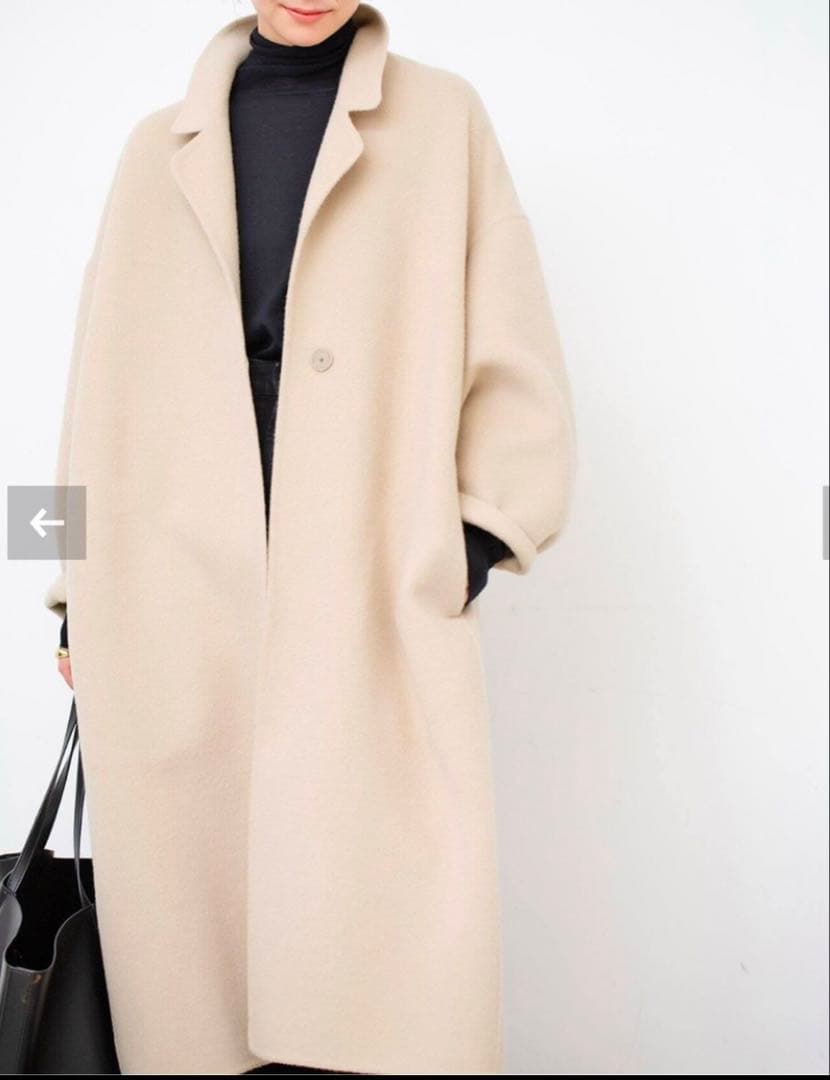 Deuxieme Classe ウールアンゴラリバーコート 美品