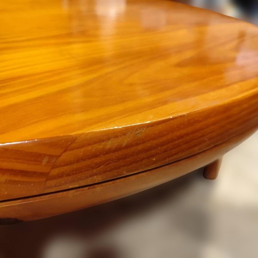 直接引き取り 天然木 無垢材 ちゃぶ台 コーヒーテーブル ローテーブル