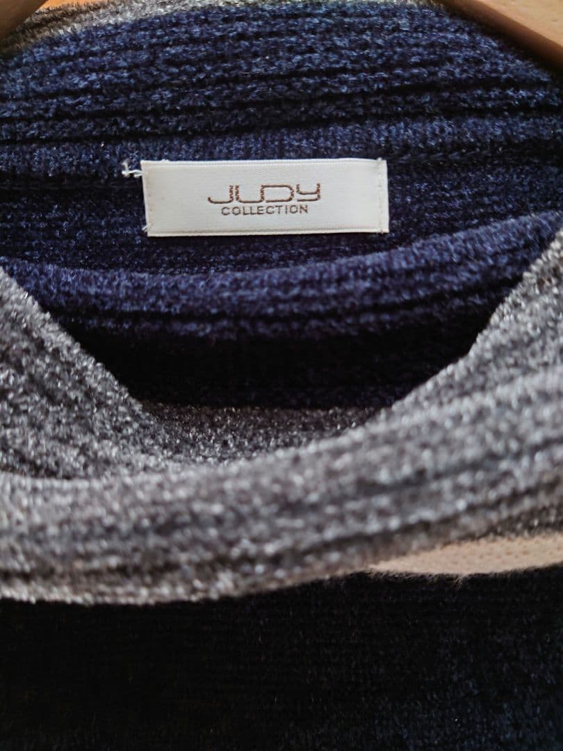 ミィ様JUDY モールニット 黒×ベージュ×グレー、ラメニットおまとめ