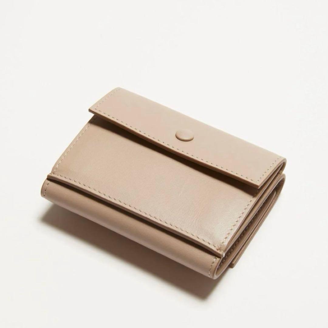 Acne studios 財布 3つ折り レザー ウォレット トープベージュ