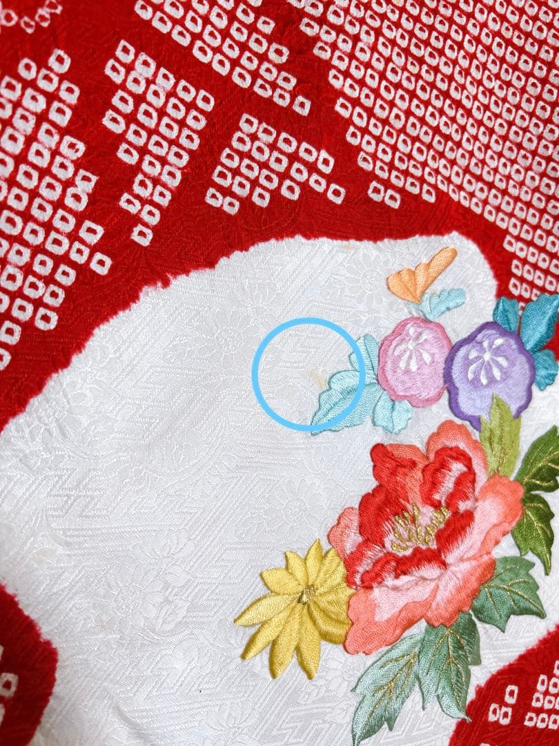 豪華逸品正絹セット♡七五三　3歳　女の子　一式　総絞り被布　赤