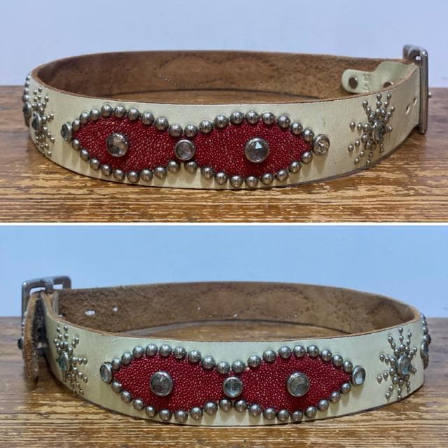 レア! HTC スティングレイ ピーナッツ スタッズ ベルト 34