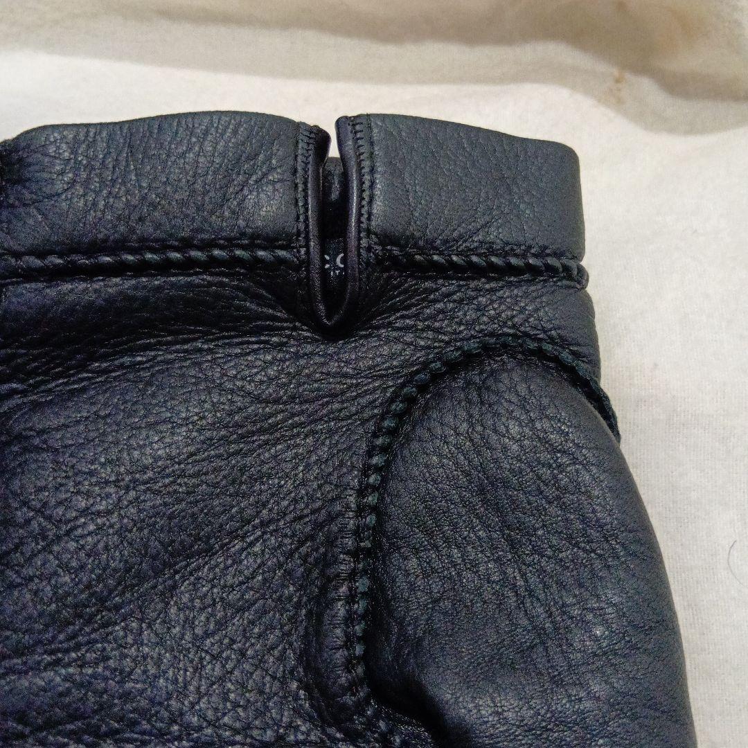 GUCCI ブラック 手袋（鹿革/カシミア）