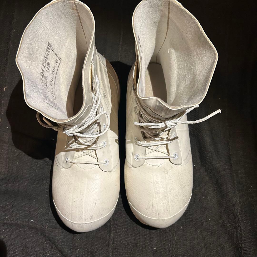 米軍 USARMY バニーブーツ ミッキーマウスブーツ ホワイト 11R