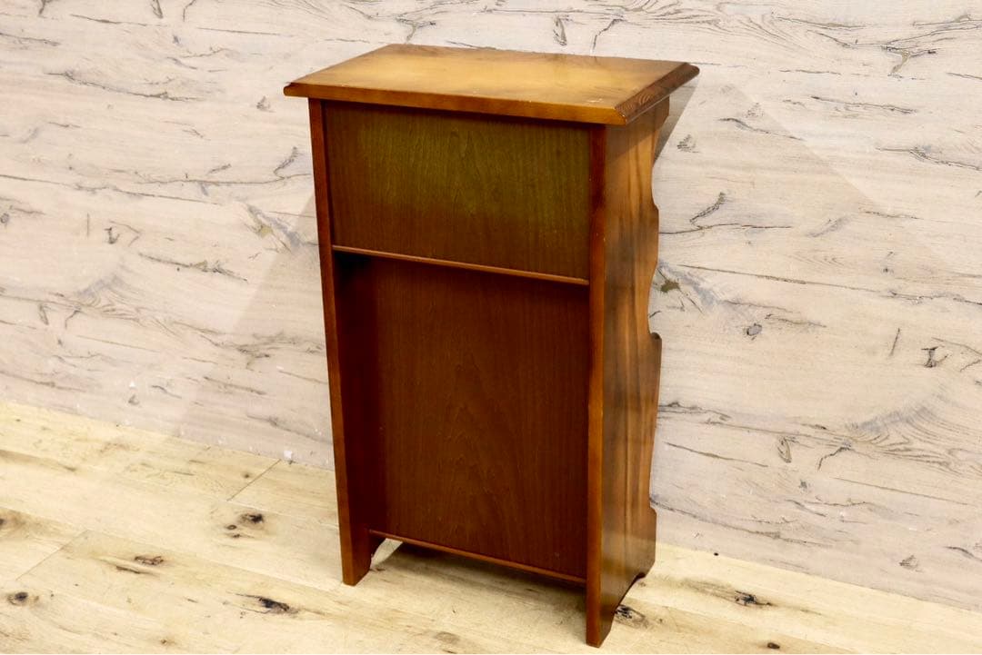 GMIS168○karimoku / カリモク コロニアル 電話台 飾り台 花