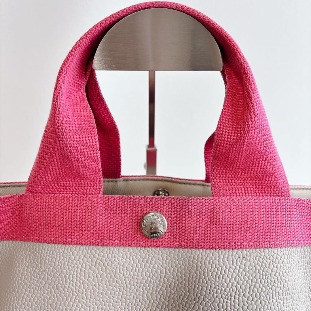 美品✨エルベシャプリエ リュクス舟型トートバッグ　707GP