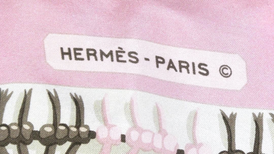 HERMES エルメス　大判スカーフ　カレ90　 D454