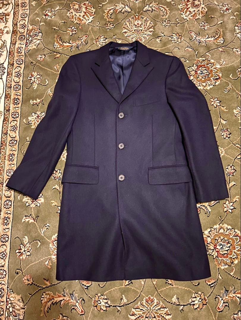 ［美品][素材良］ブルックスブラザーズ　チェスターフィールドコートラルフローレン