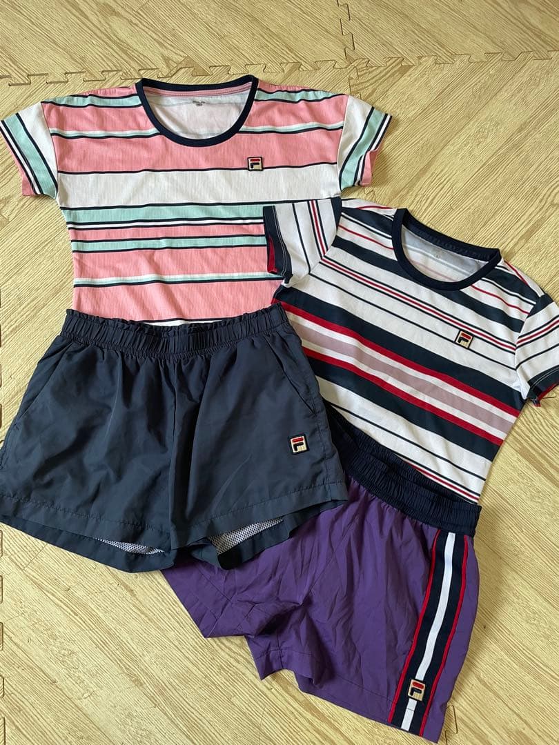 フィラ　テニス　ウェア　コーデ　まとめ売り　セット　Tシャツ　パンツ　Mサイズ