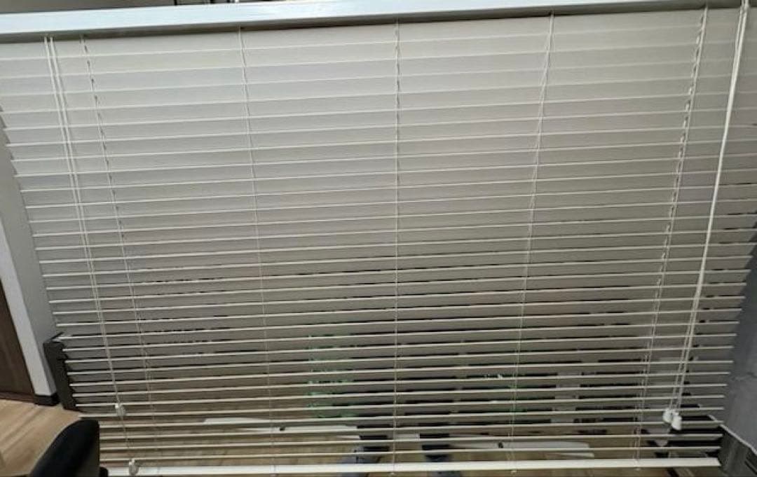 木製ブラインド　ホワイト　159×110　1枚