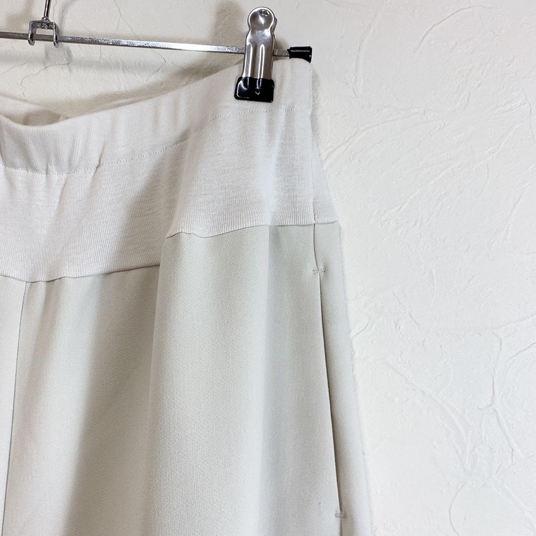 美品 BEARDSLEY ウエストリブキュロットパンツ ワイドパンツ F