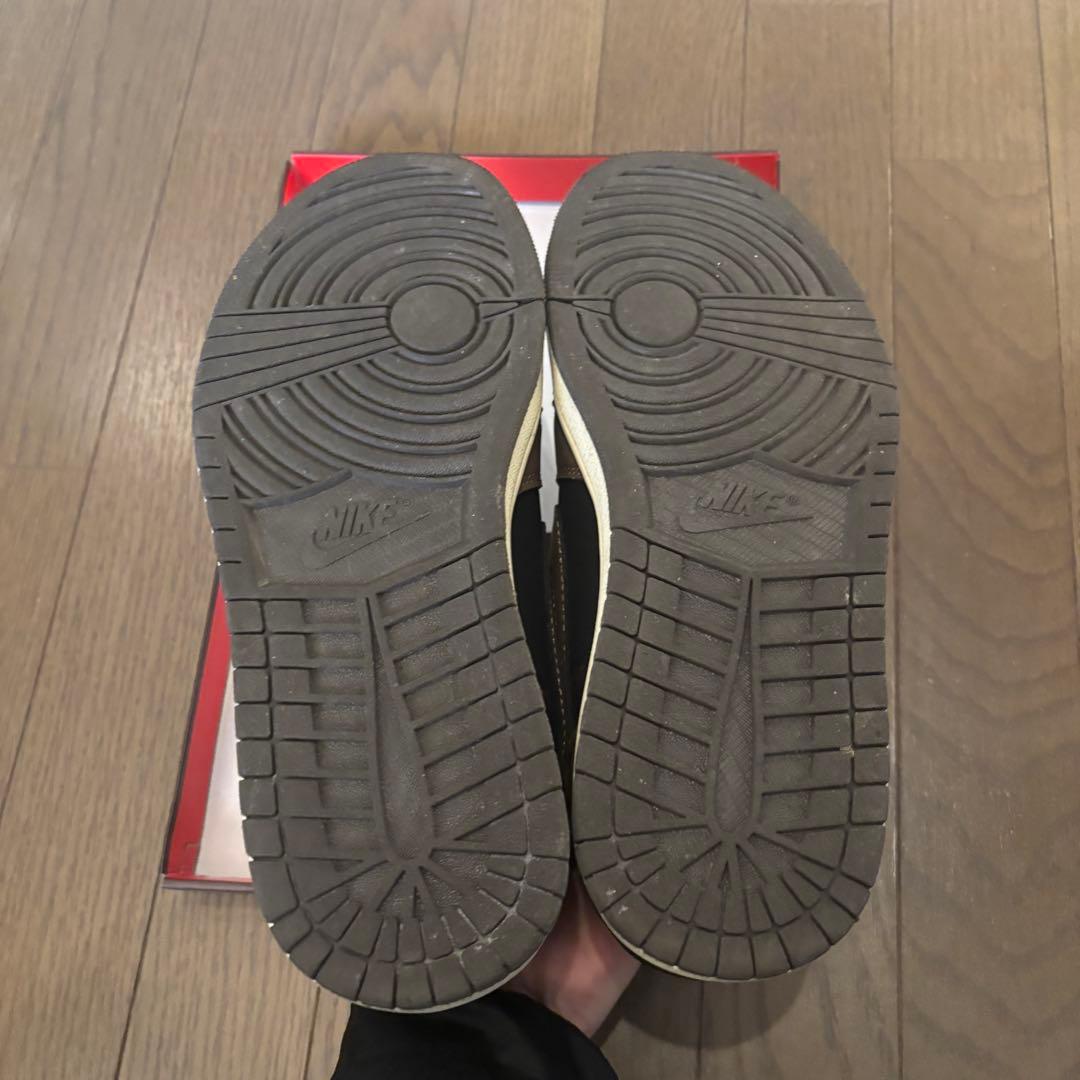 【1度のみ使用】　トラヴィススコット　ナイキ エアジョーダン1 ロー　ダークモカ