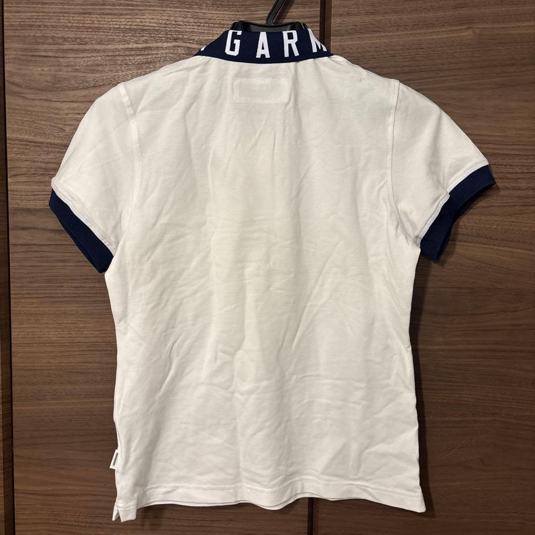 HORN GARMENT ポロシャツ ホワイト/ネイビー