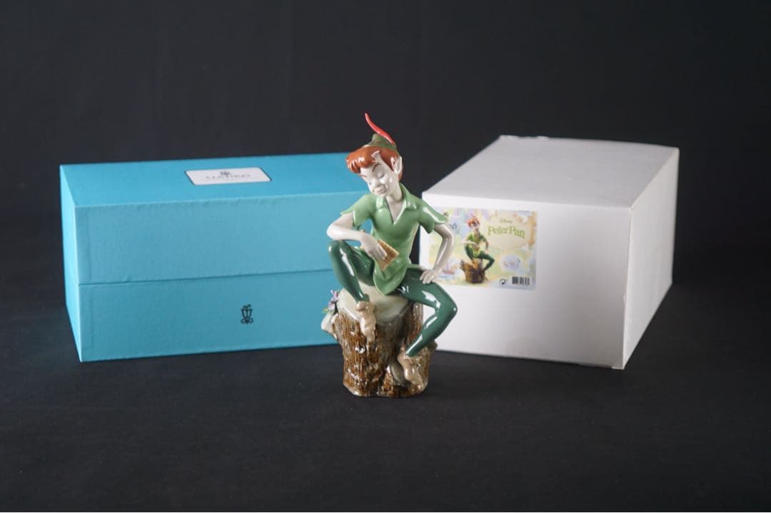 美品 リヤドロ Disney ディズニー ピーターパン 65周年 フィギュリン