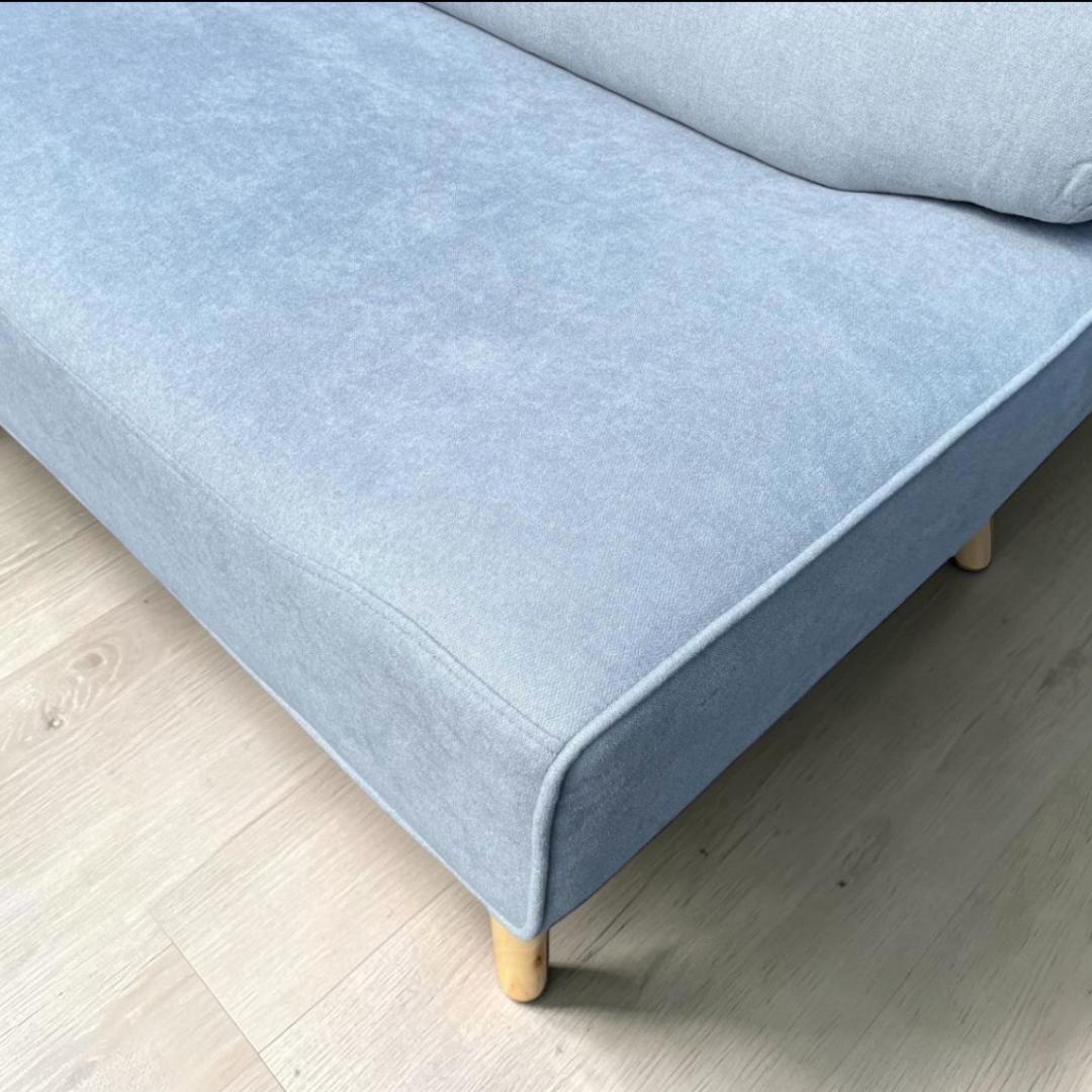 【新品】2WEY タイプ　ロー・ハイ兼用　ベンチソファ　2人掛け