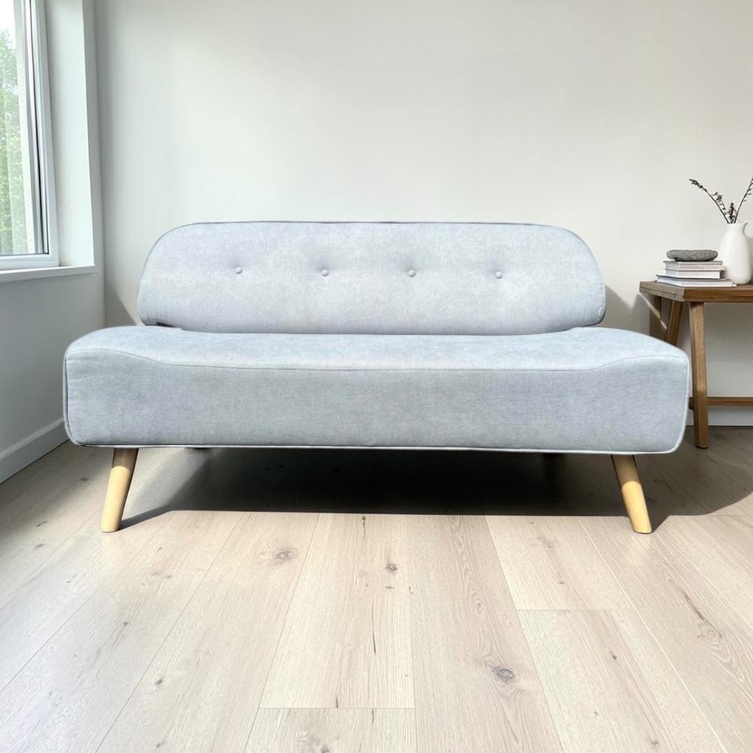 【新品】2WEY タイプ　ロー・ハイ兼用　ベンチソファ　2人掛け