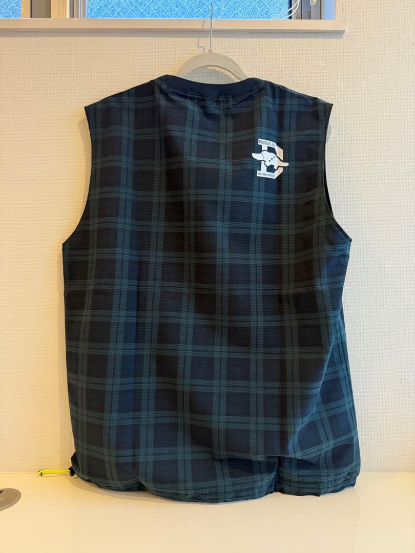 rough&swellチェック柄ノースリーブベスト、ハーフパンツセット