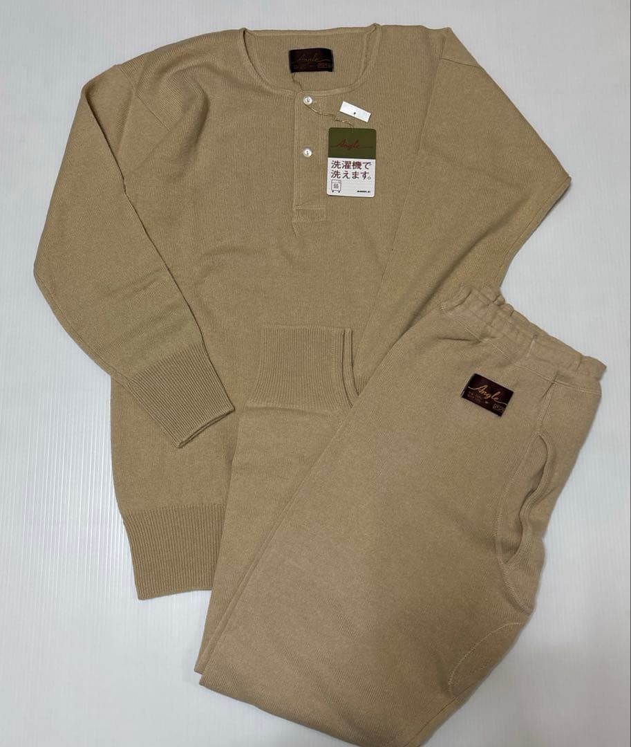 ANGLE アングル　カシミヤウール肌着 紳士アンダーウェア上下セット M