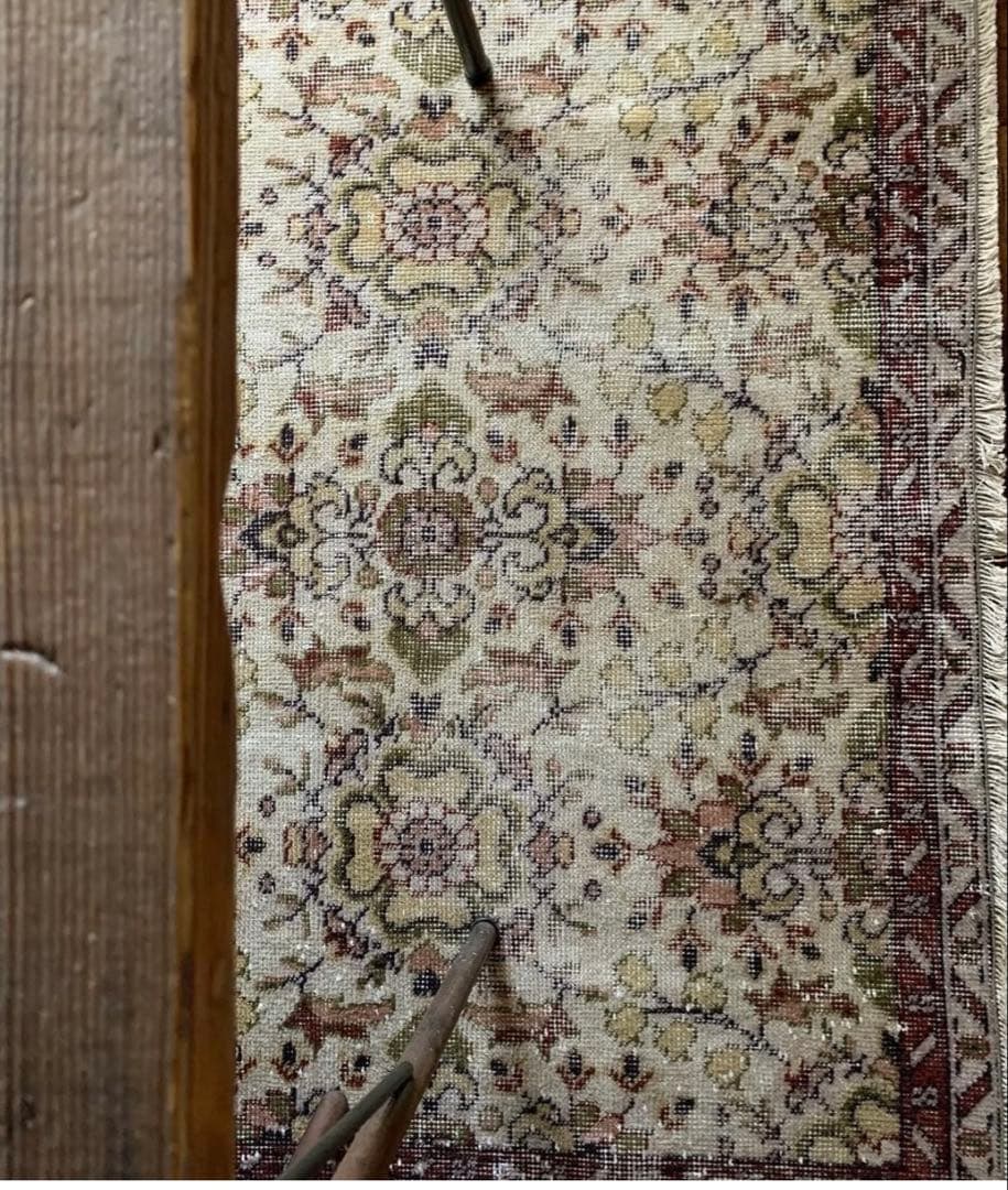 ヴィンテージオーバーダイラグ120×211アンティークラグ