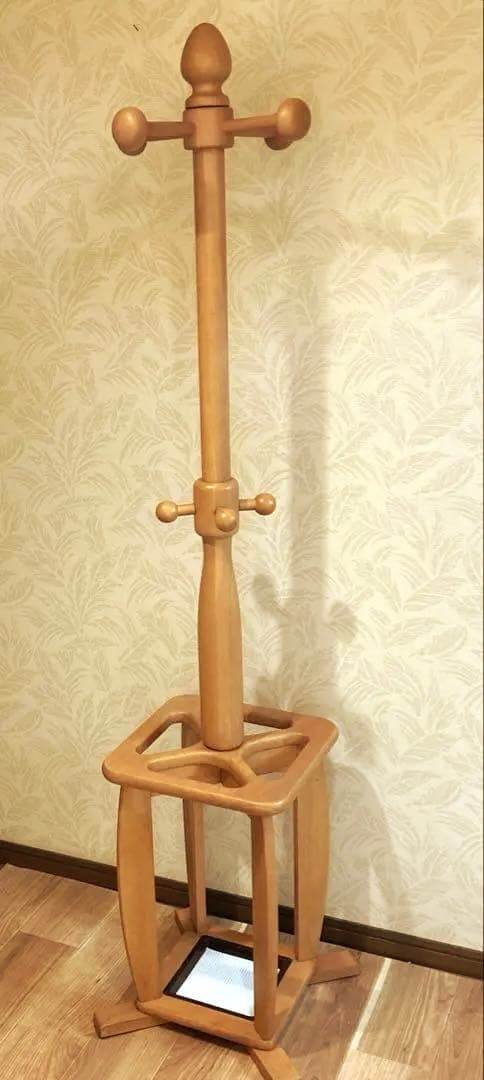 ポールハンガー コートハンガー 傘立て　インテリア 木製 北欧