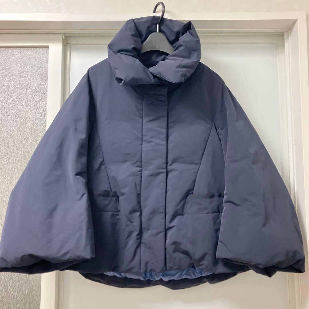 美品☆ユニクロ UNIQLO +J ハイブリッドダウンジャケット ネイビーS
