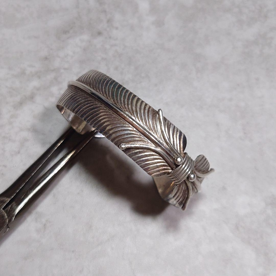 NAVAJO ナバホ族 フェザーバングル SILVER925