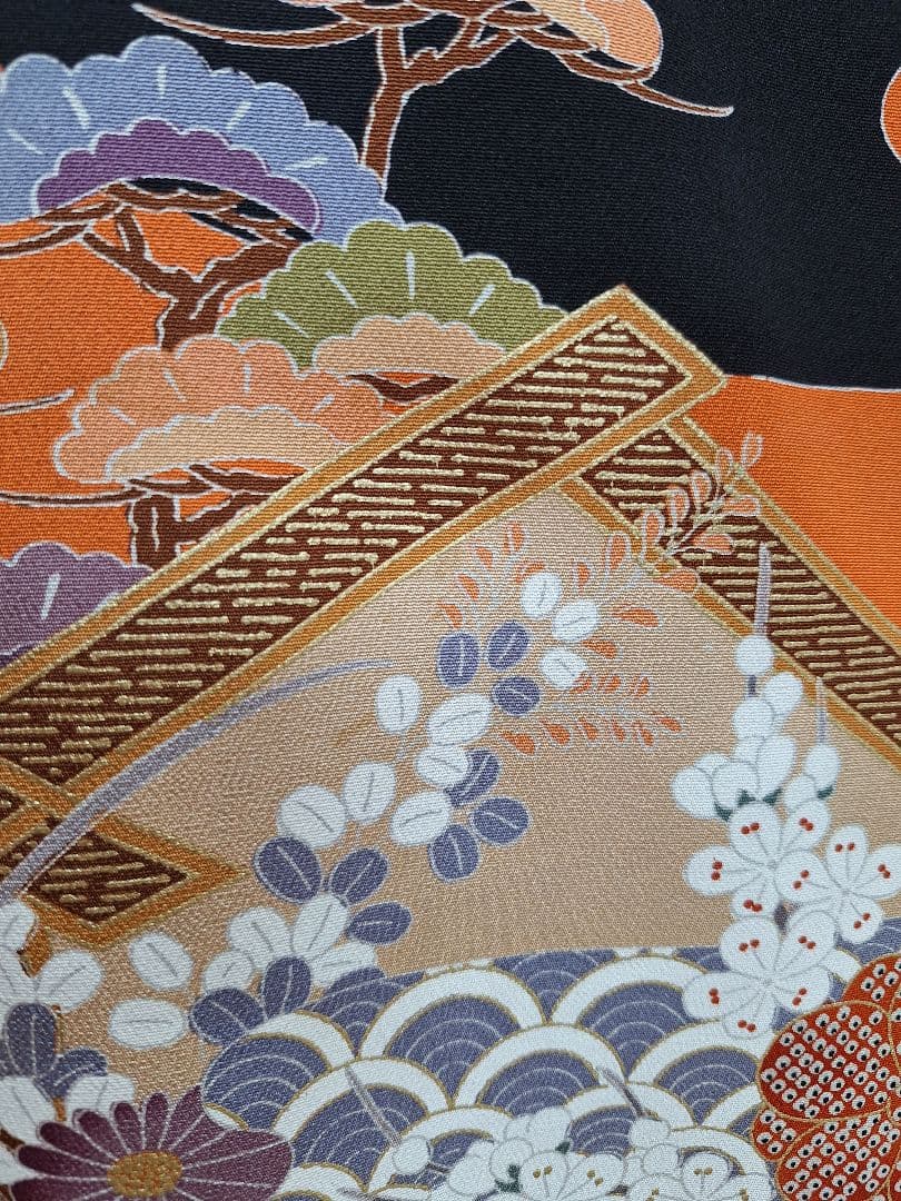 着物リメイクワンピース3614